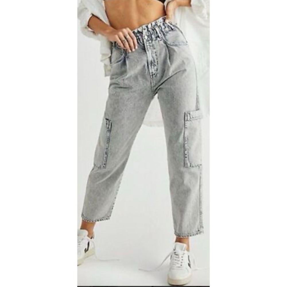 Citizens of Humanity Annika Patch Cargo Pocket High Cinch Waist Jeans 31 (B1)
